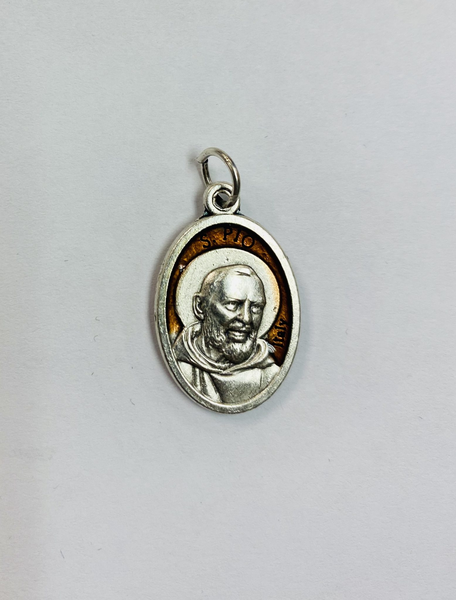 Padre Pio Third Class Relic Medal National Centre For Padre Pio