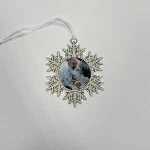 Padre Pio Snowflake Ornament
